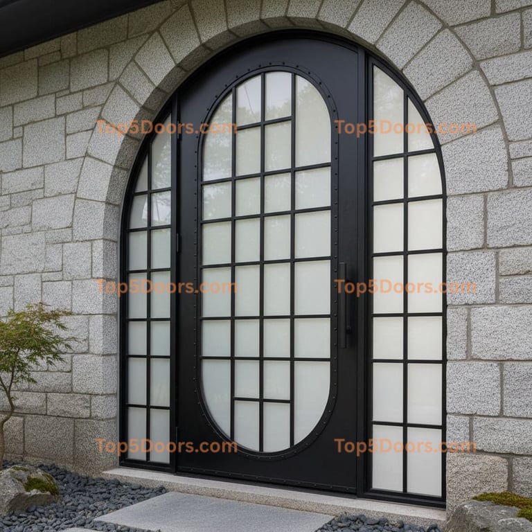 Massachusetts wrought iron steel frame japanese zen Doo