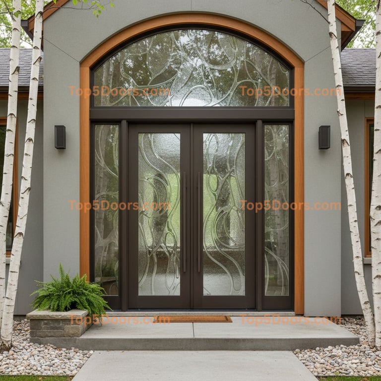 Michigan arched double minimalist Door