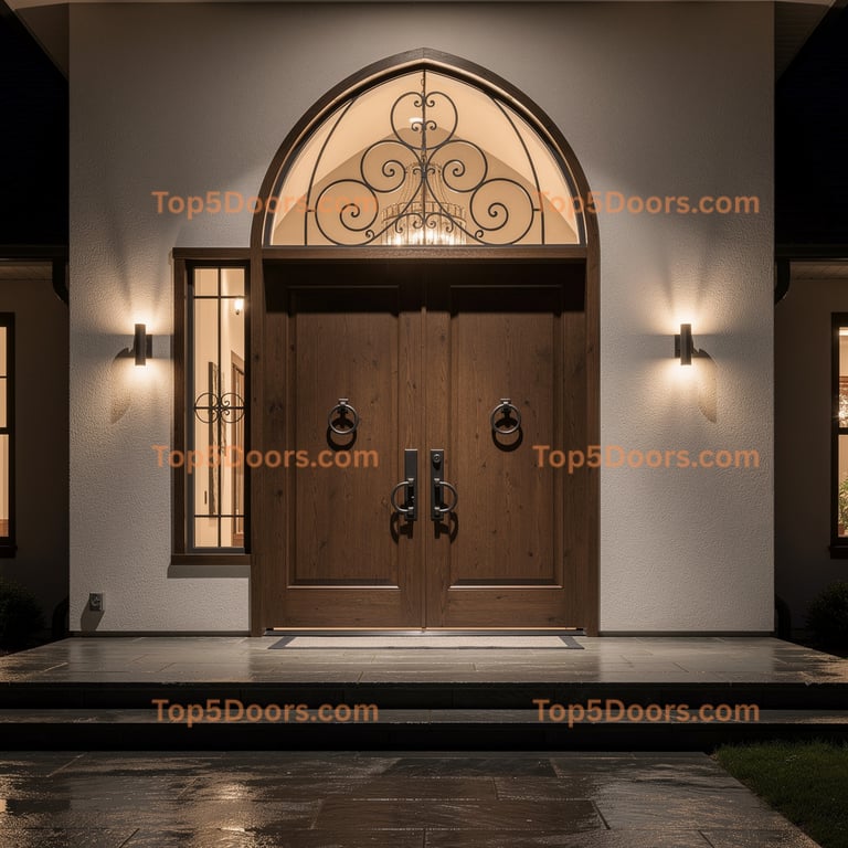 Michigan arched double contemporary Door