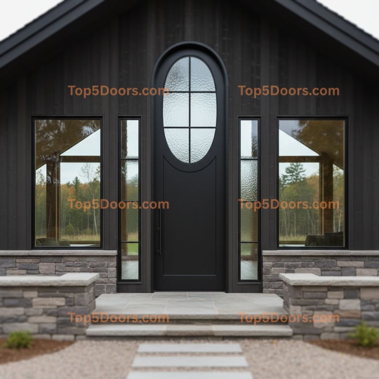 Michigan arched single korean modern Door