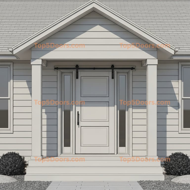 Michigan barn door korean modern Door