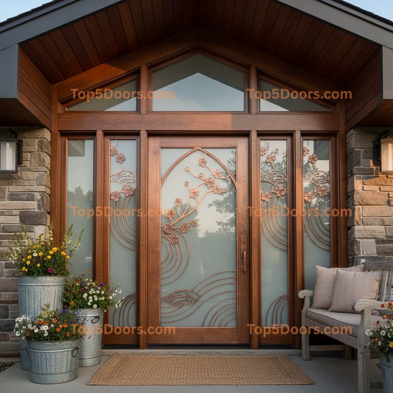 Michigan entry door mid-century modern Door