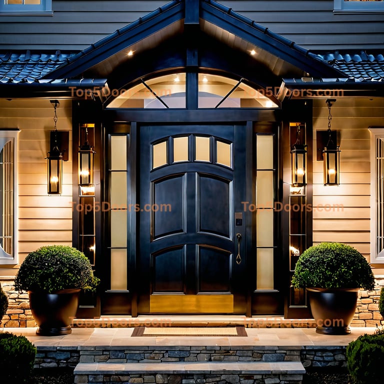 Michigan front entry door japanese zen Door