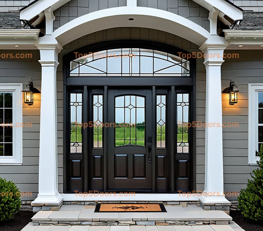 Michigan glass paneled craftsman Door
