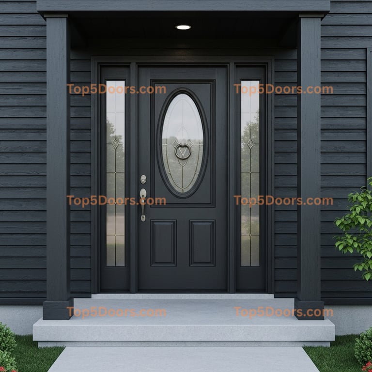 Michigan office door spanish colonial Door