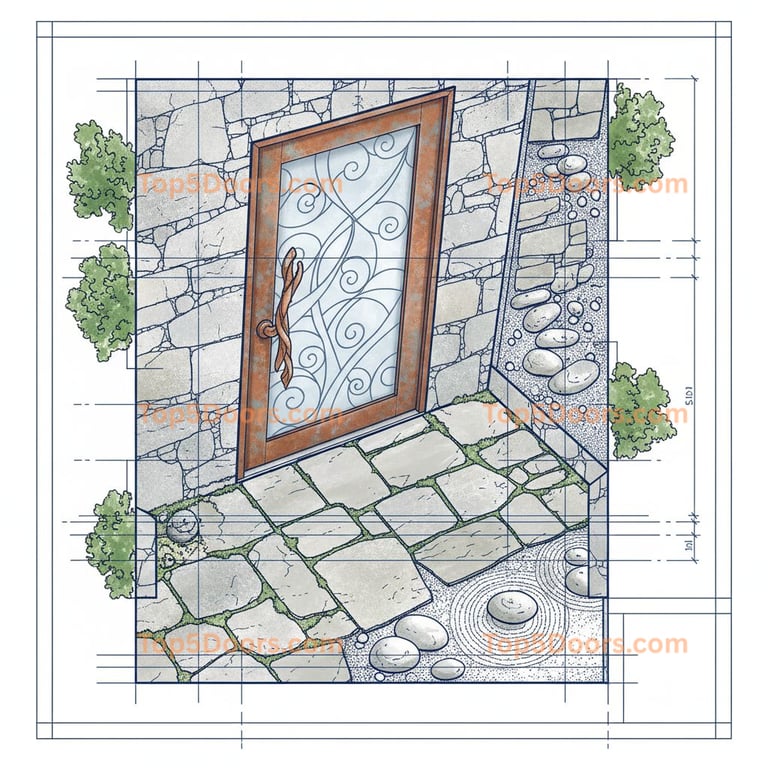 Michigan office door japanese zen Door