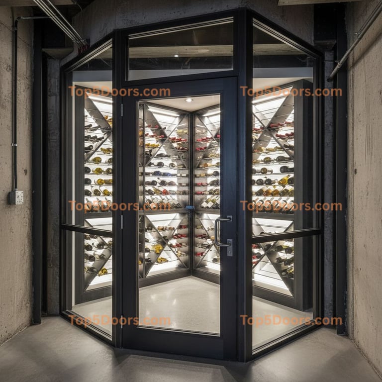 Michigan wine cellar door industrial Door
