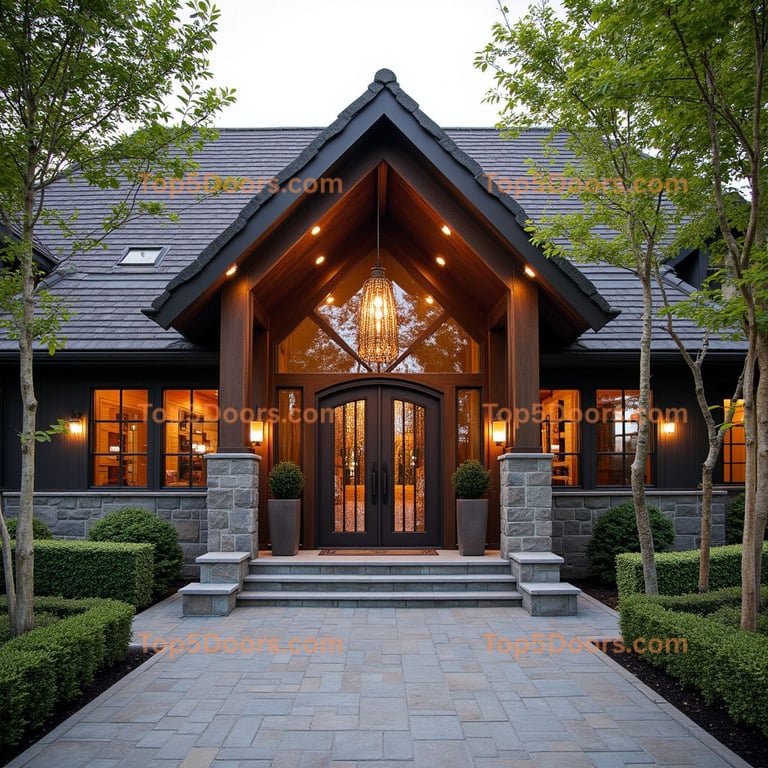 Michigan wine cellar door japanese zen Door