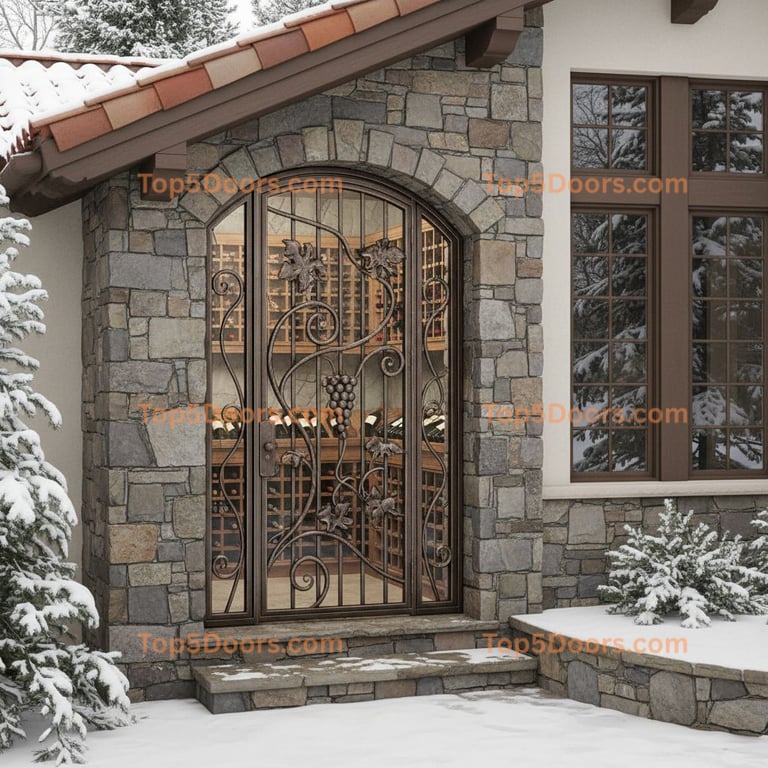 Michigan wine cellar door spanish colonial Door