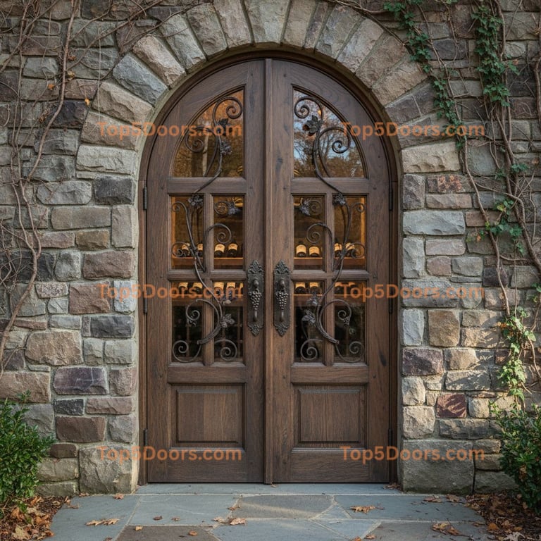 Michigan wine cellar door french provincial Door