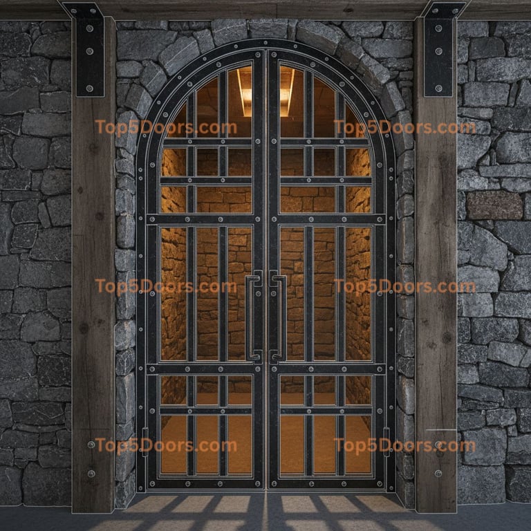 Michigan wine cellar door industrial Door