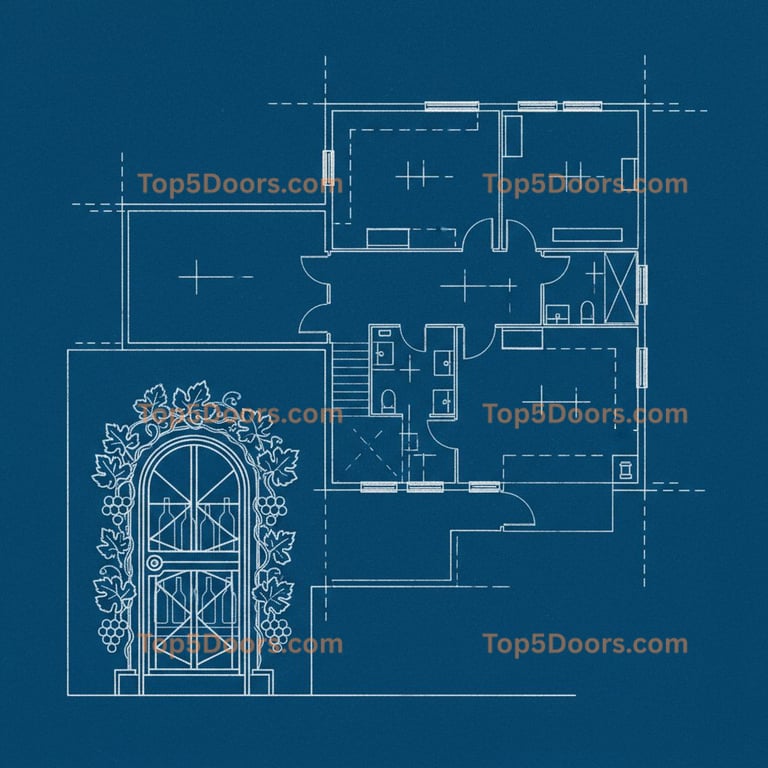 Michigan wine cellar door modern Door