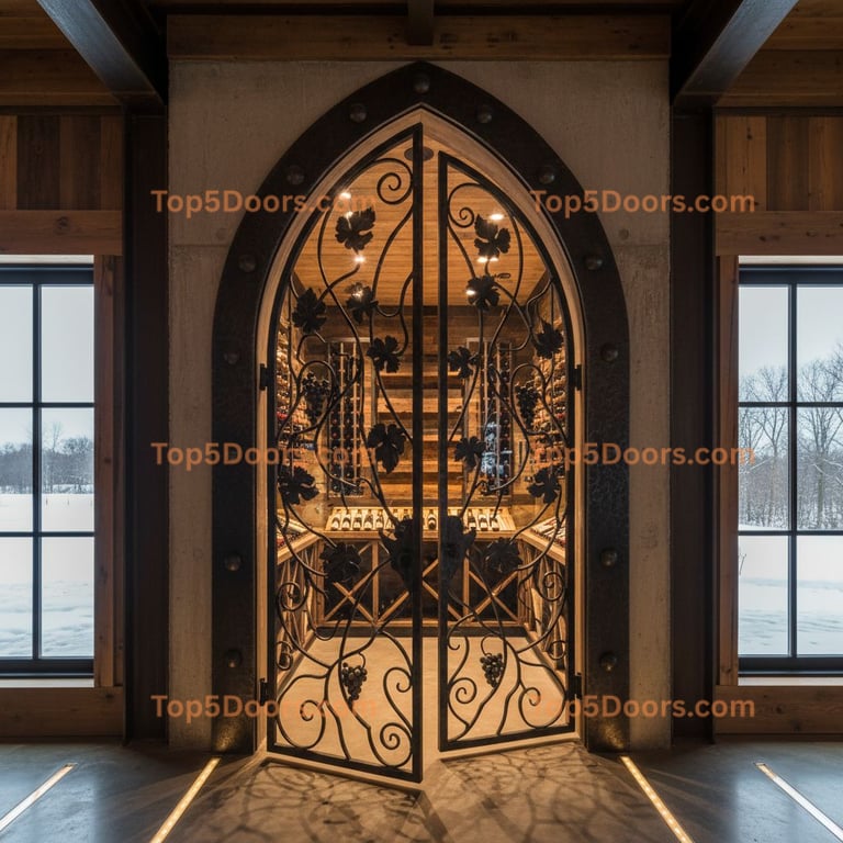 Michigan wine cellar door industrial Door