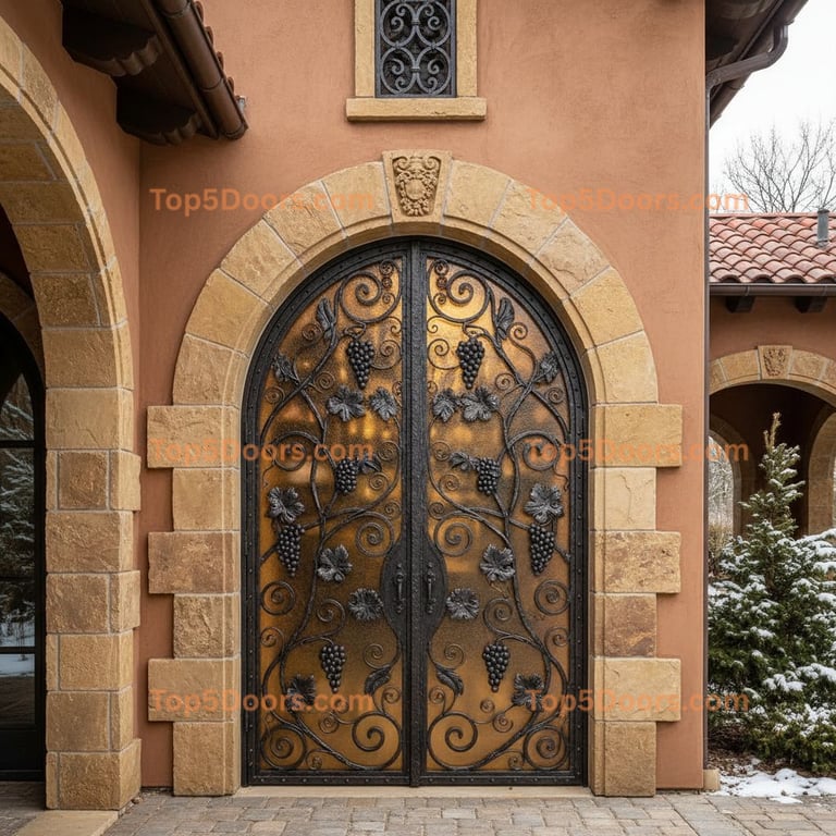 Michigan wine cellar door spanish colonial Door