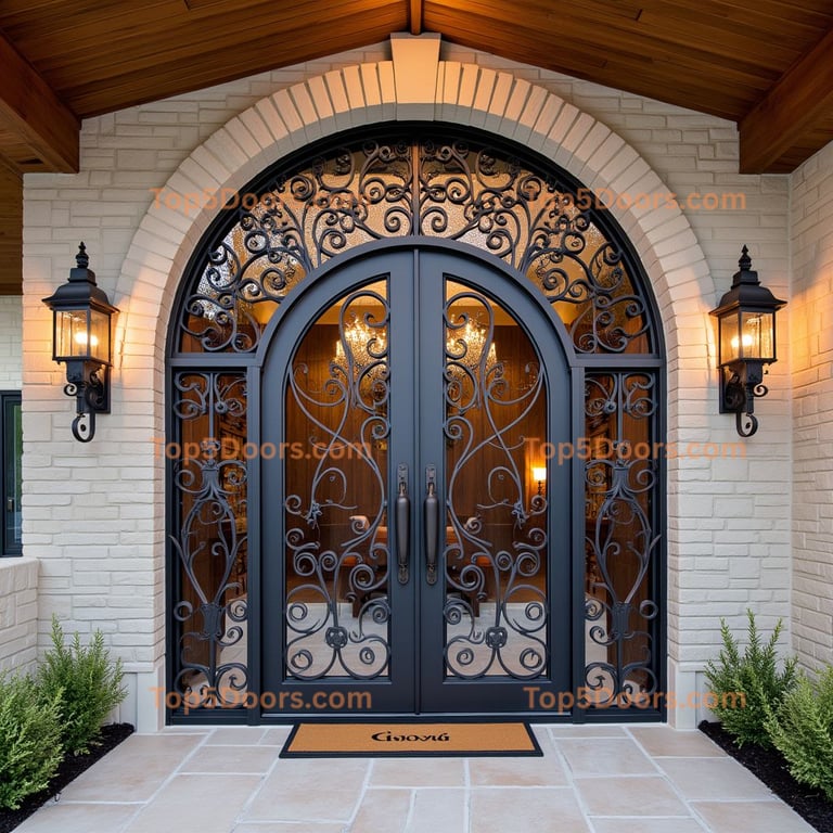 Michigan wine cellar door mid-century modern Door