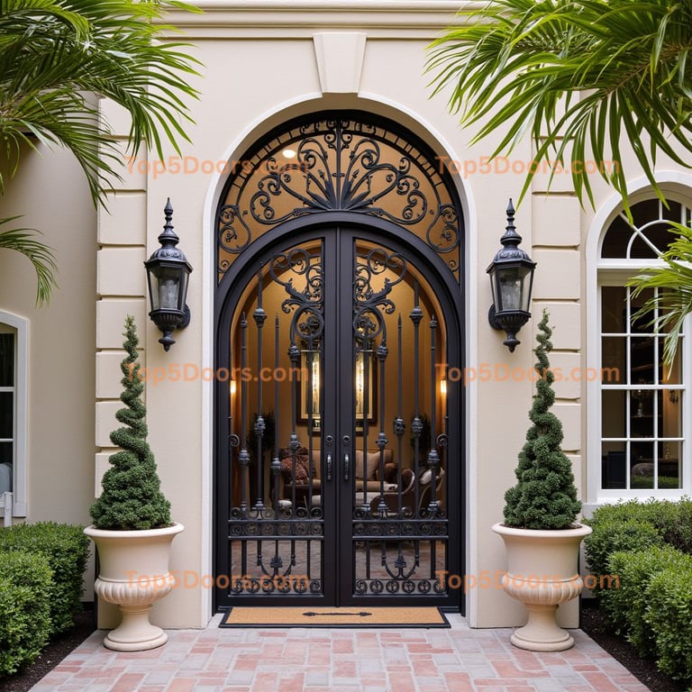 Michigan wine cellar door spanish colonial Door