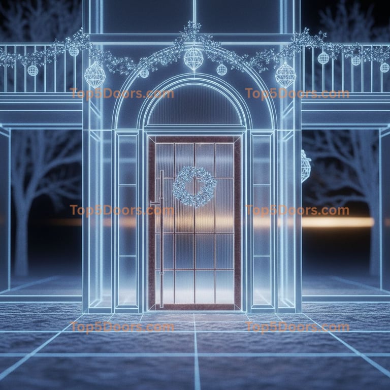 Michigan wrought iron french door minimalist Door