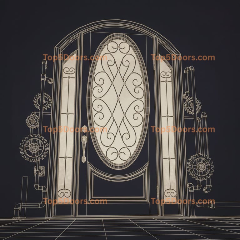 Michigan wrought iron single tuscan Door