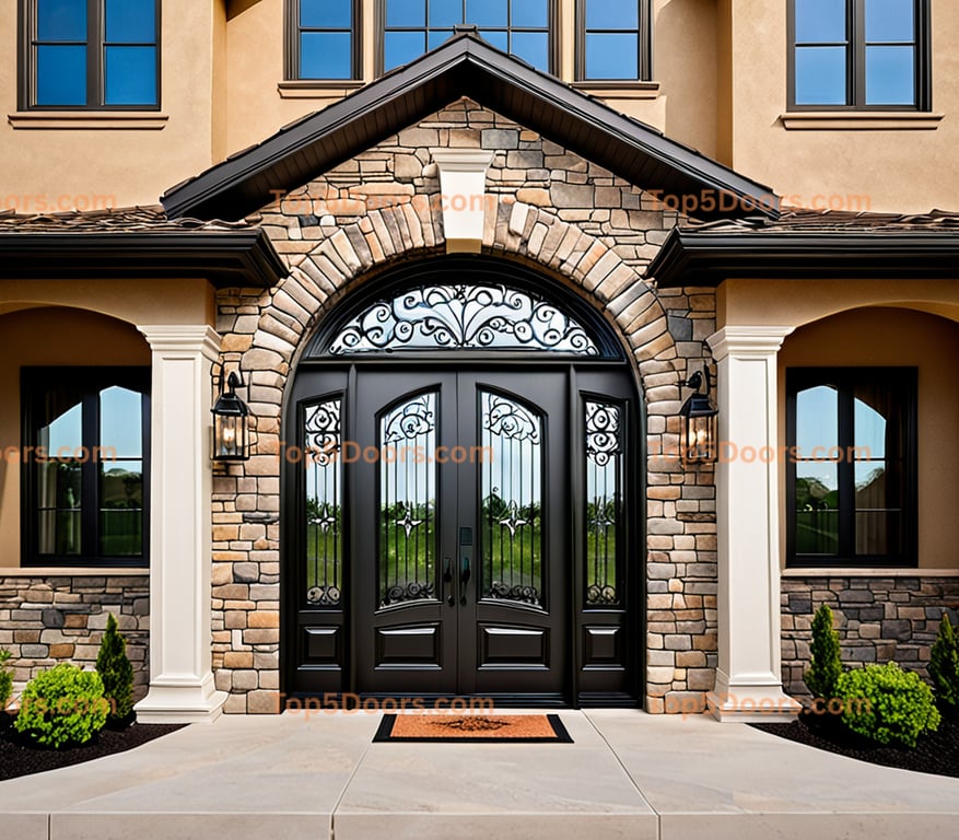 Minnesota arched single mediterranean Door