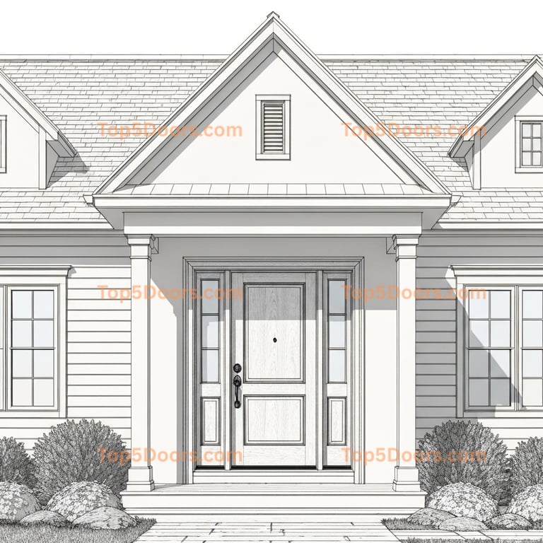 Minnesota front entry door french provincial Door