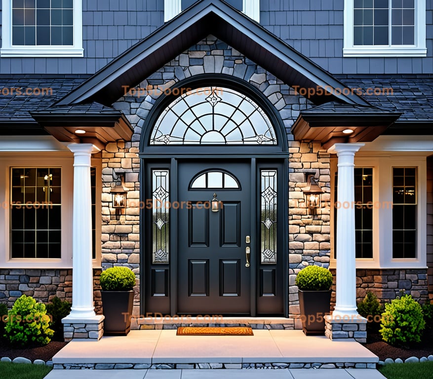 Minnesota glass paneled georgian Door