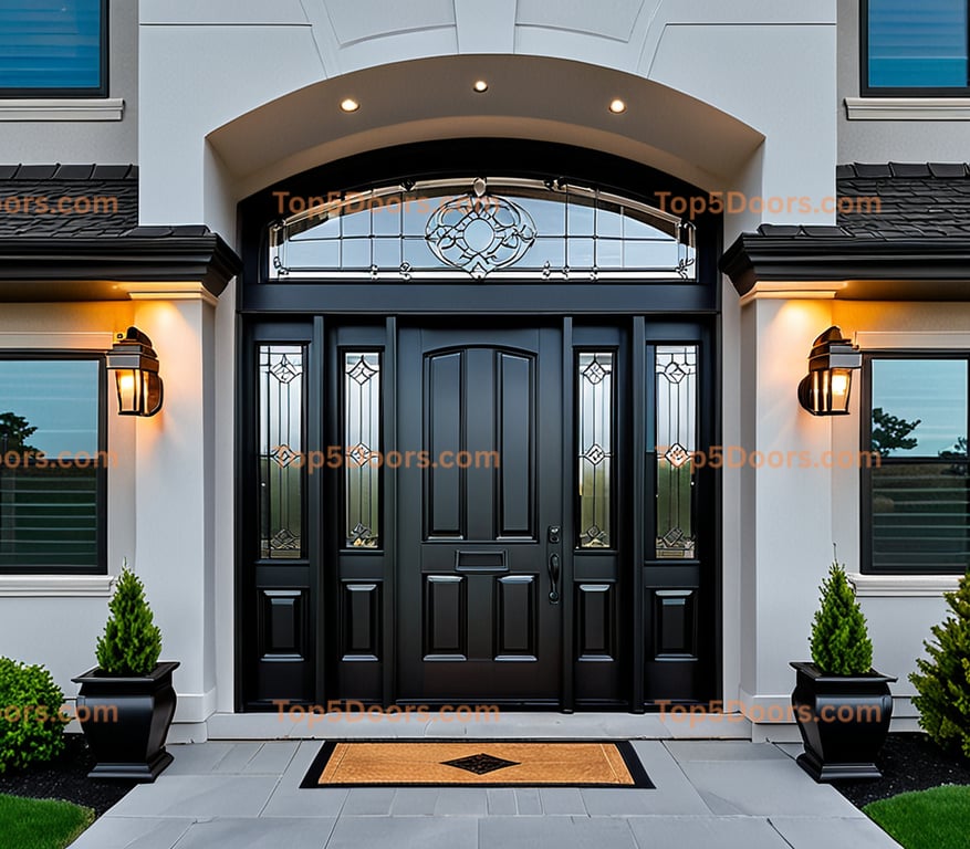 Minnesota solid panel korean modern Door