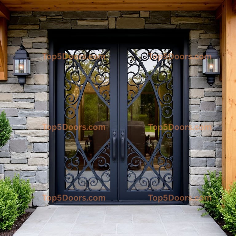 Minnesota wine cellar door japanese zen Door