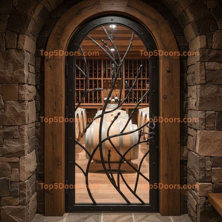 Minnesota wine cellar door scandinavian Door