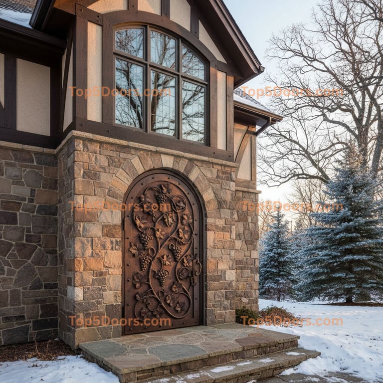 Minnesota wine cellar door traditional american Door