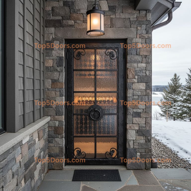 Minnesota wine cellar door modern farmhouse Door