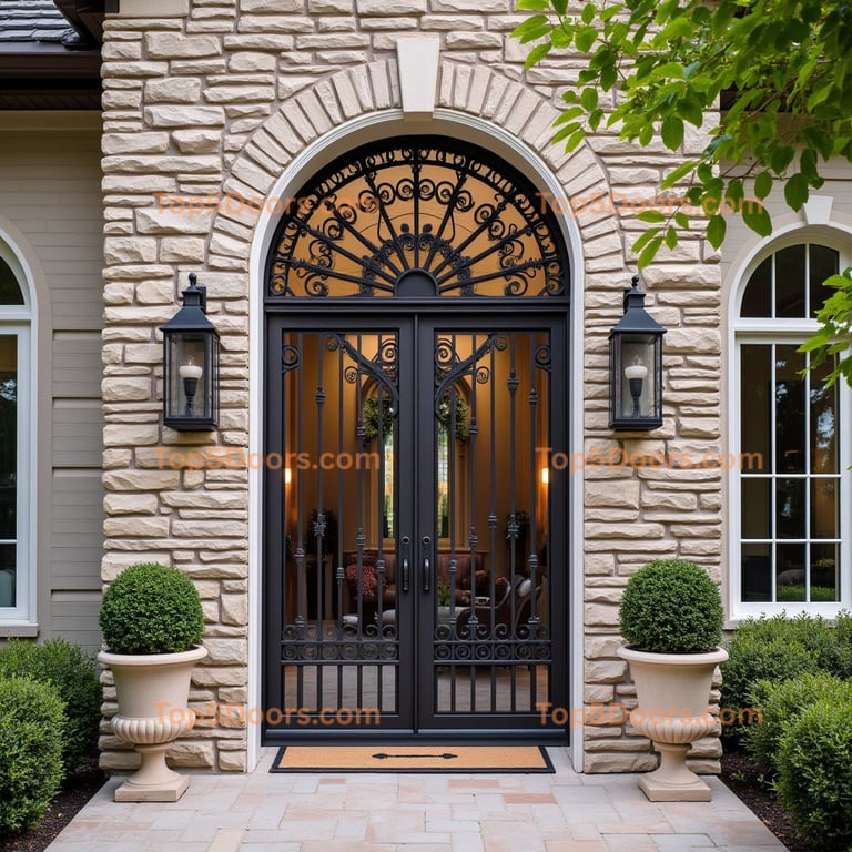 Minnesota wine cellar door traditional american Door