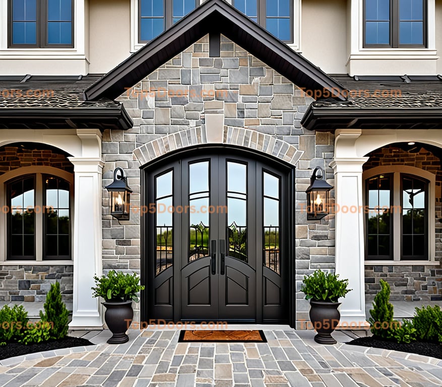 Minnesota wrought iron barn door minimalist Door