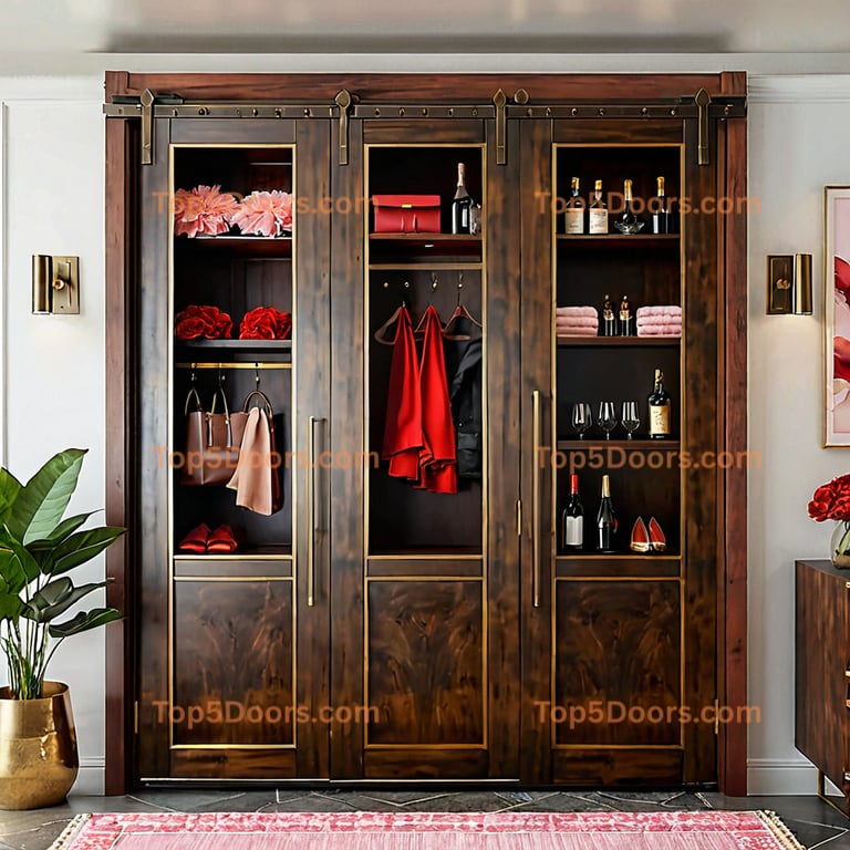 Mississippi closet sliding door mid-century modern Door