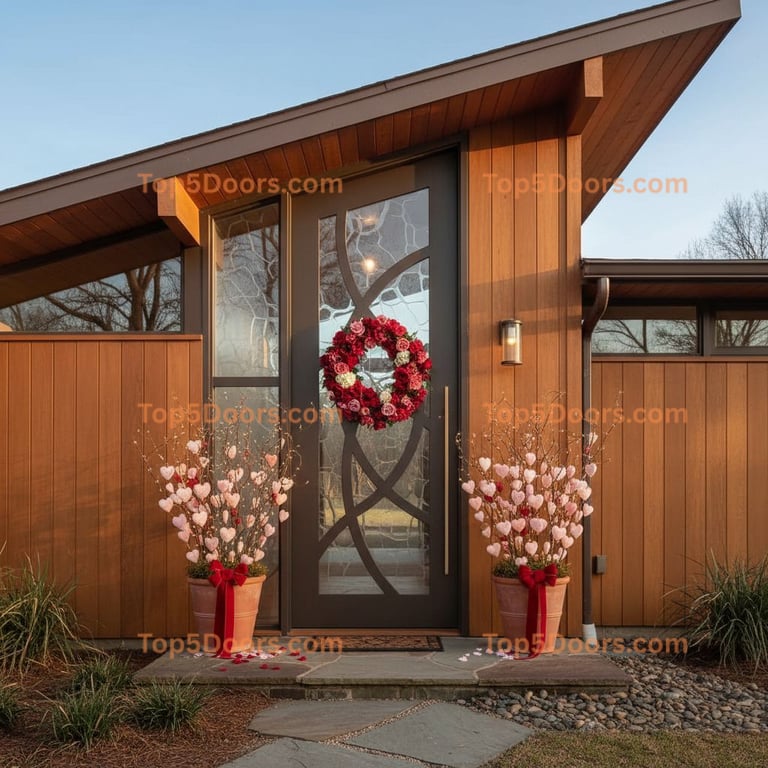 Mississippi pivot mid-century modern Door