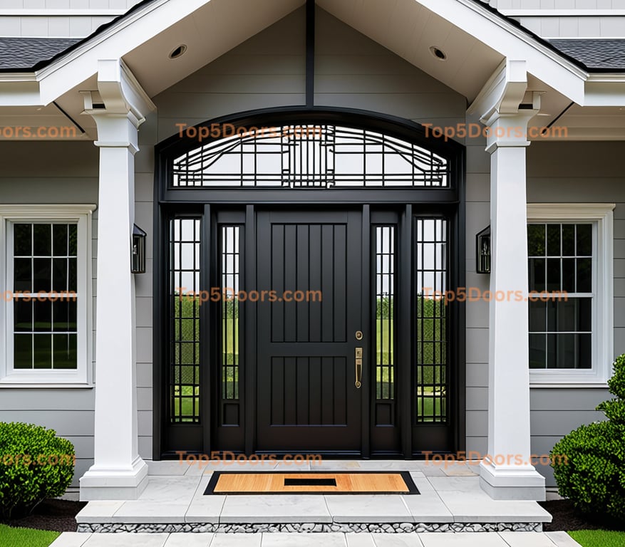 Mississippi solid panel japanese zen Door