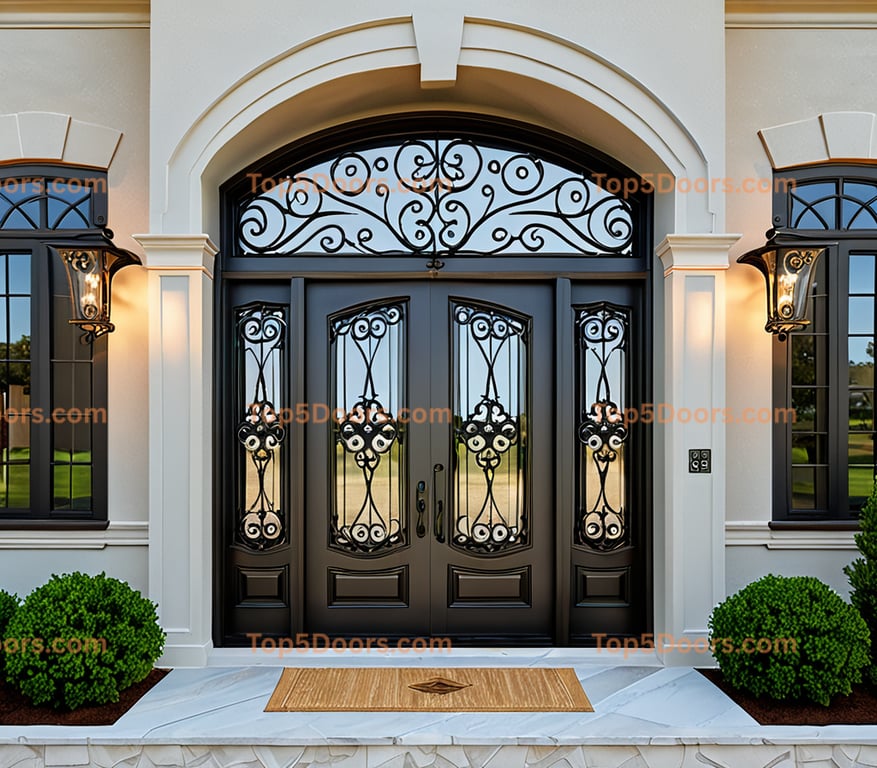 Mississippi wrought iron french door traditional americ