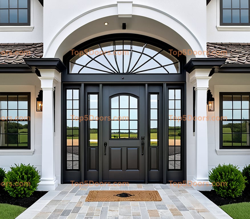 Mississippi wrought iron glass paneled french provincia