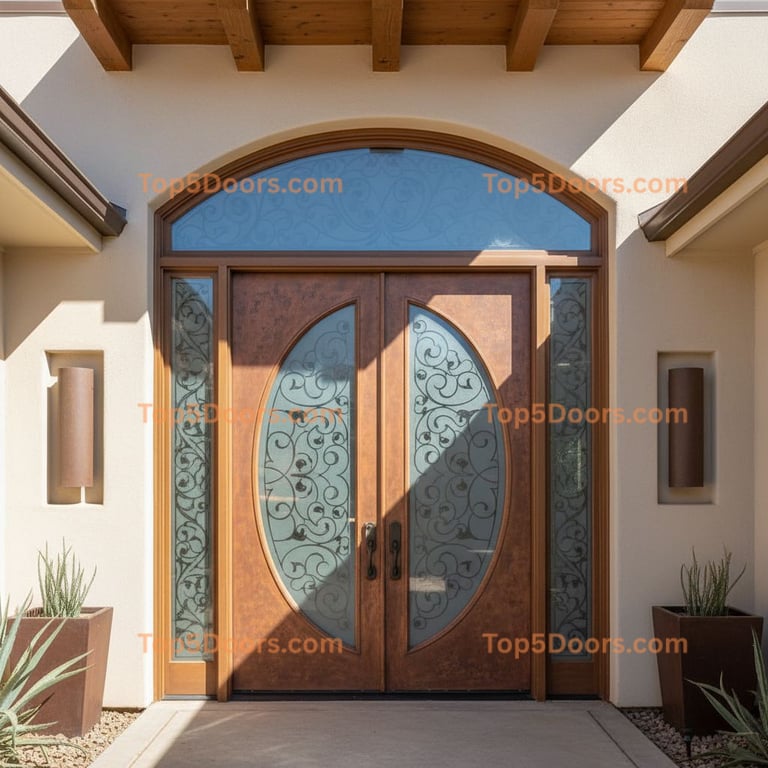Missouri arched double southwestern Door