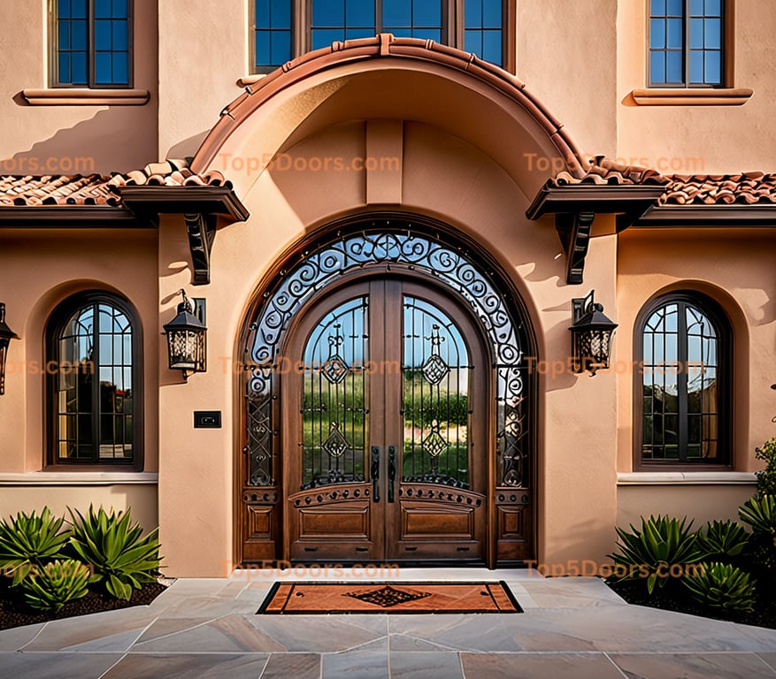 Missouri arched single spanish colonial Door
