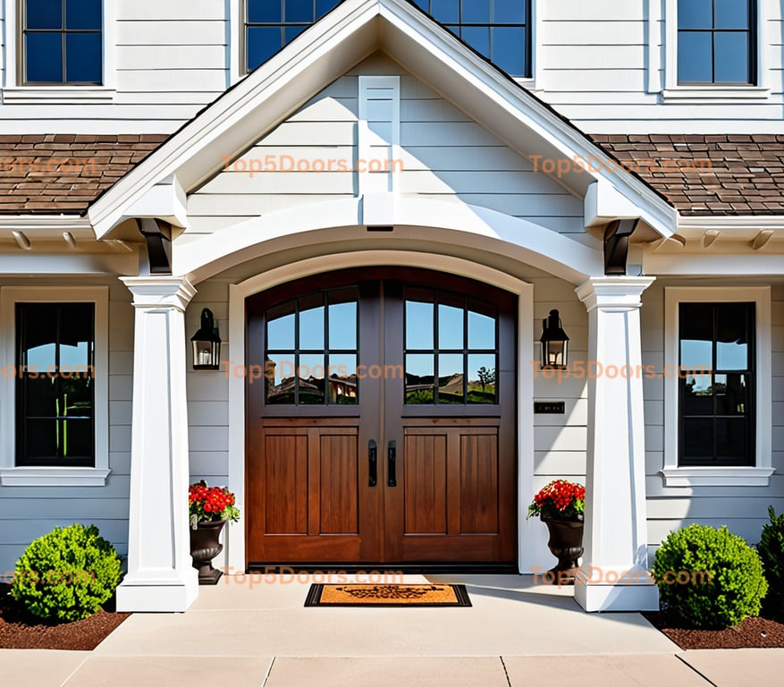 Missouri arched single craftsman Door