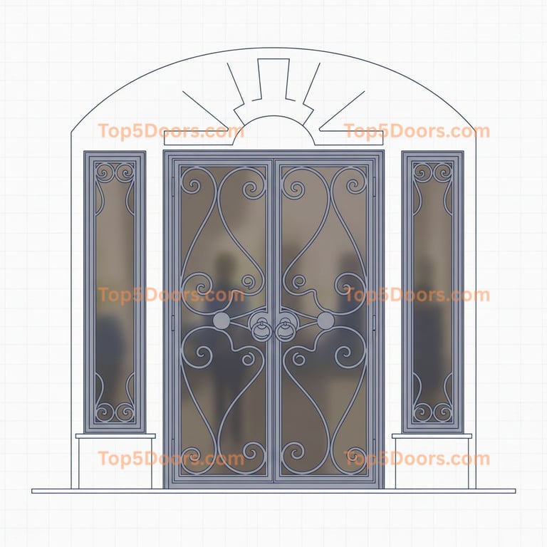 Missouri closet bifold door spanish colonial Door
