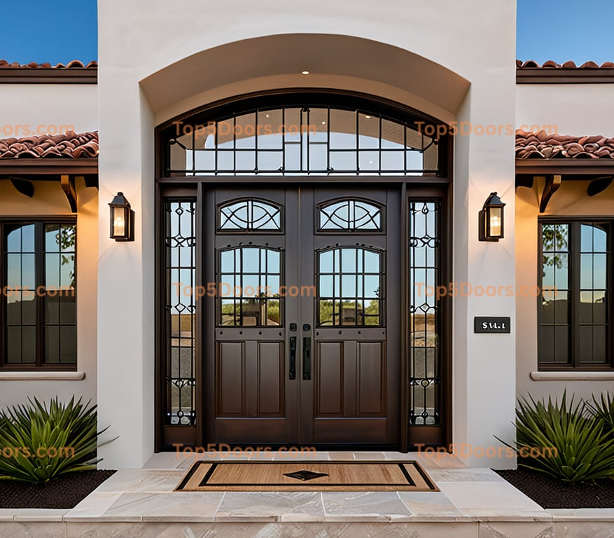 Missouri double spanish colonial Door