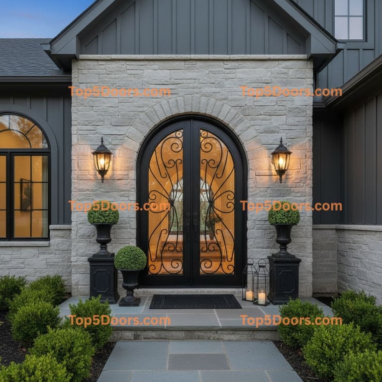 Missouri wrought iron door craftsman Door