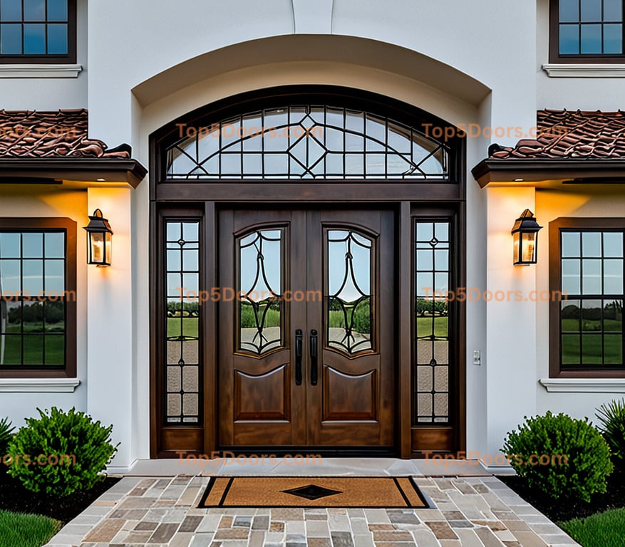 Missouri glass paneled mediterranean Door