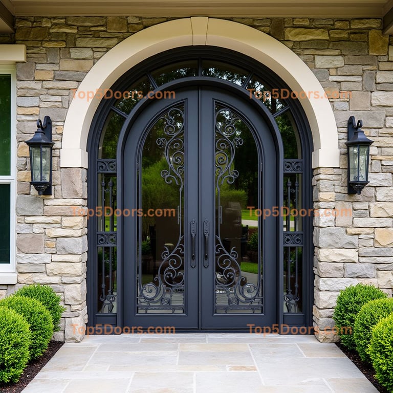 Missouri wine cellar door mid-century modern Door