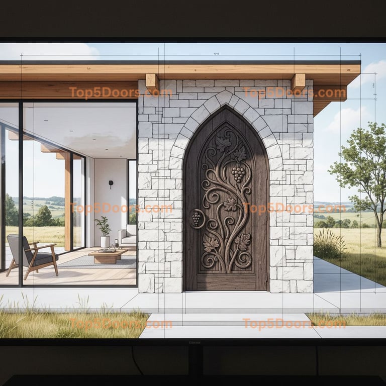 Missouri wine cellar door scandinavian Door