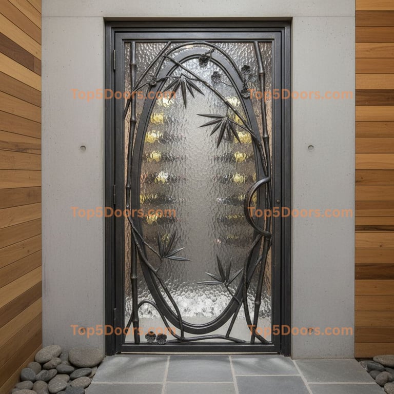 Missouri wine cellar door japanese zen Door