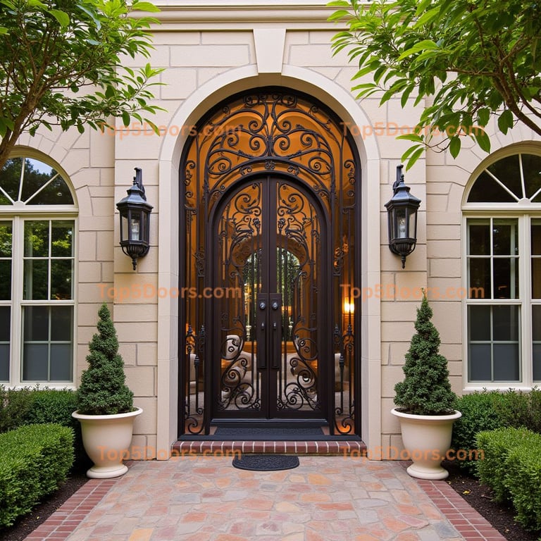 Missouri wine cellar door spanish colonial Door