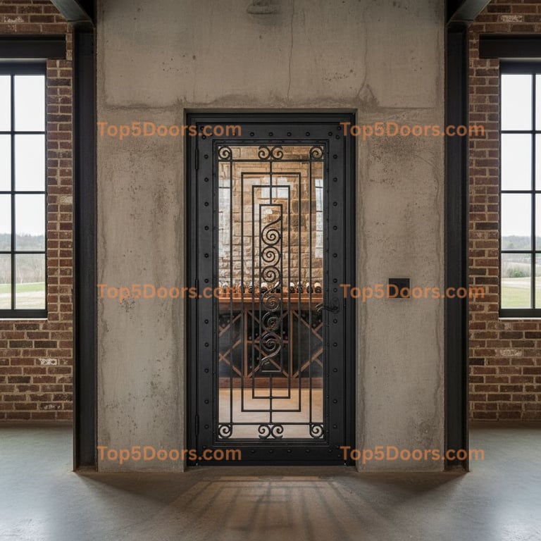 Missouri wine cellar door industrial Door