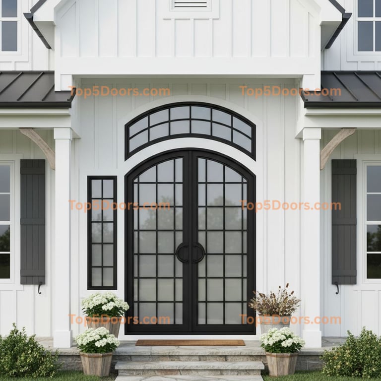Missouri wrought iron arched double traditional america